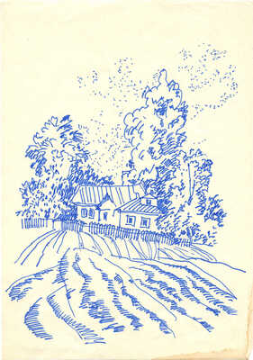 Свешников Борис Петрович. Лот из двух работ с деревенскими пейзажами